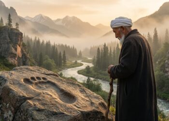 Тасқа басылған табан ізі