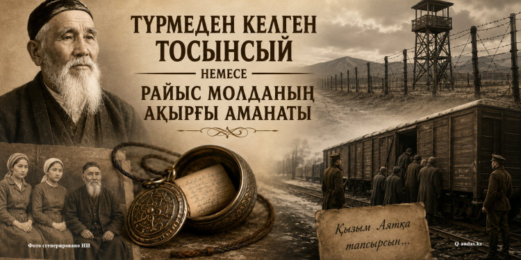 Түрмеден келген тосынсый немесе райыс молданың ақырғы аманаты