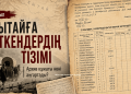 1932 jylǵy Qytaiǵa aua kóshkenderdiń tizimi: arhiv qújaty neni ańǵartady?